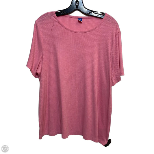 Top Short Sleeve By Old Navy In Pink, Size: Xl