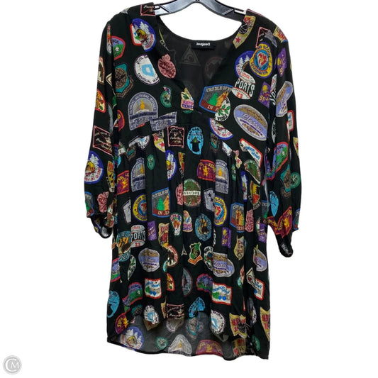 Dress Casual Short By Desigual In Multi-colored, Size: M