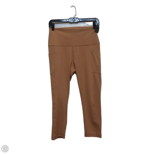 Athletic Leggings By 90 Degrees By Reflex In Brown, Size: L