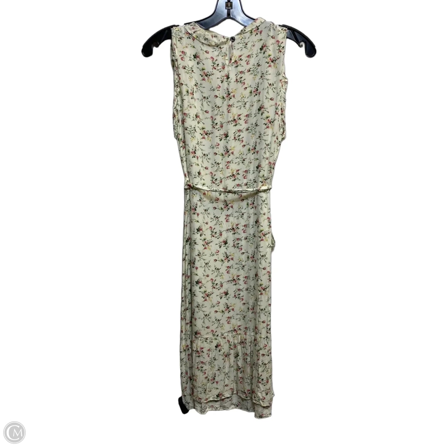 Dress Casual Short By Seven Island In Cream & Pink, Size: L