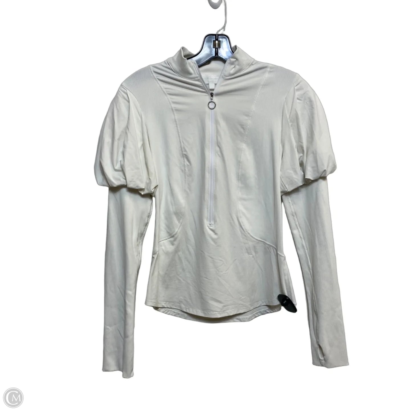 Top Long Sleeve By Jonathan Simkhai In White, Size: L