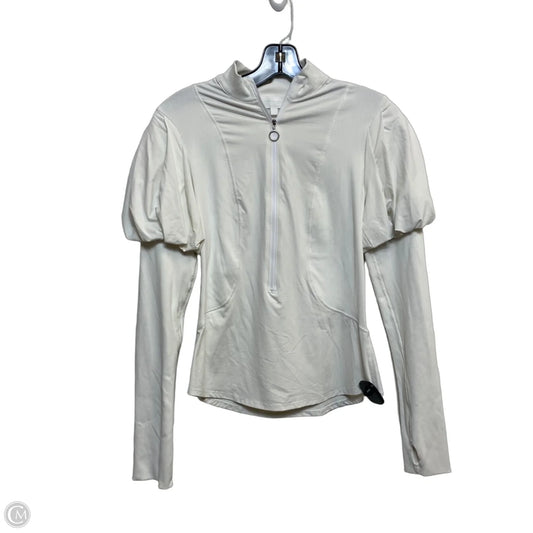 Top Long Sleeve By Jonathan Simkhai In White, Size: L