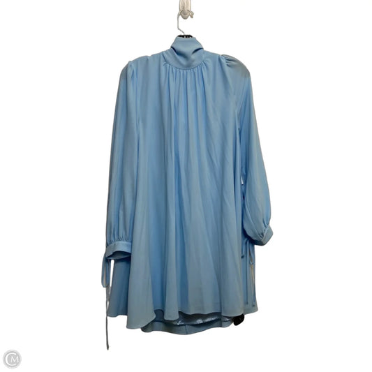 Dress Designer By Badgley Mischka In Blue, Size: L