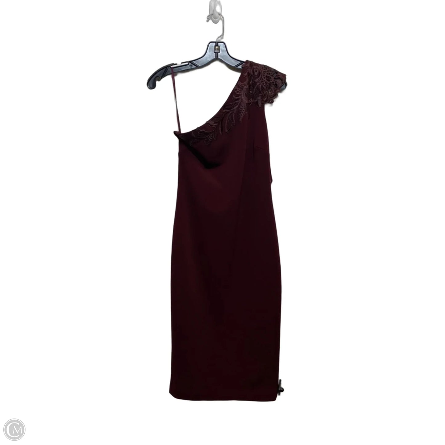 Dress Designer By Ted Baker In Maroon, Size: S