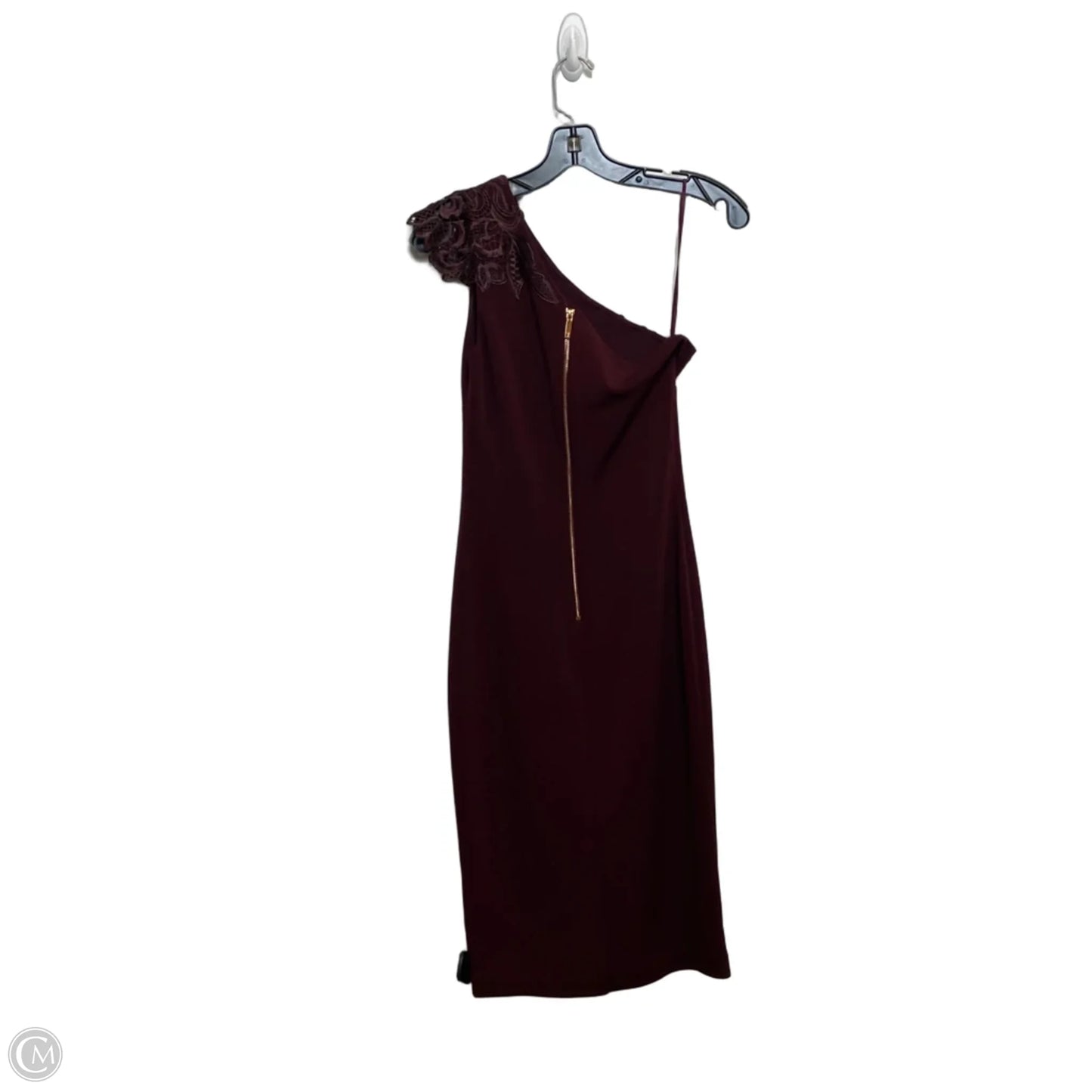 Dress Designer By Ted Baker In Maroon, Size: S