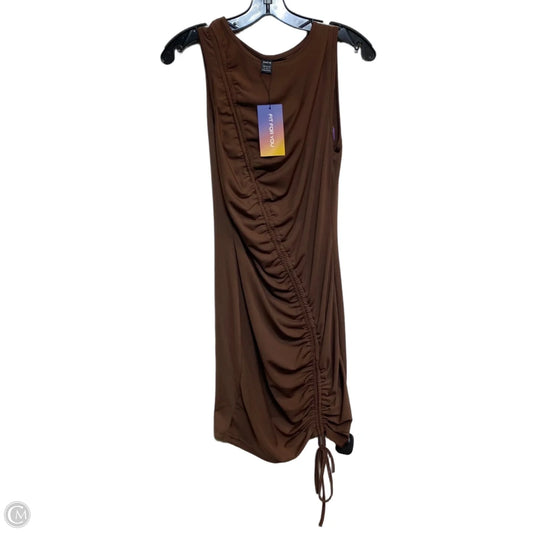 Dress Casual Short By Shein In Brown, Size: M