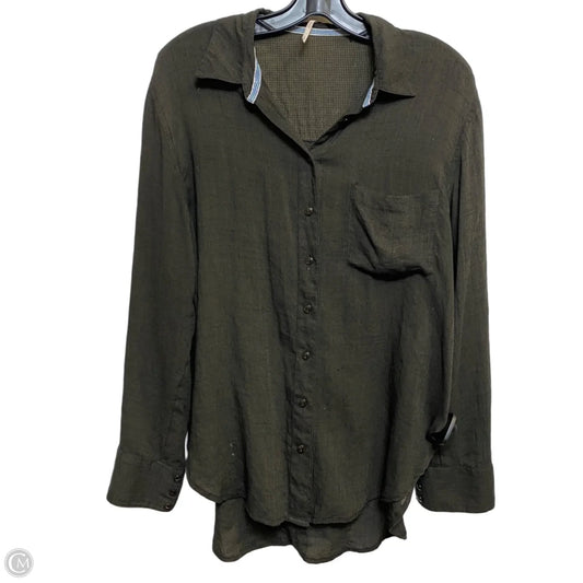 Top Long Sleeve By Free People In Black, Size: S