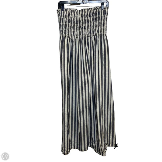 Dress Casual Maxi By Under Armour In Blue & Cream, Size: S
