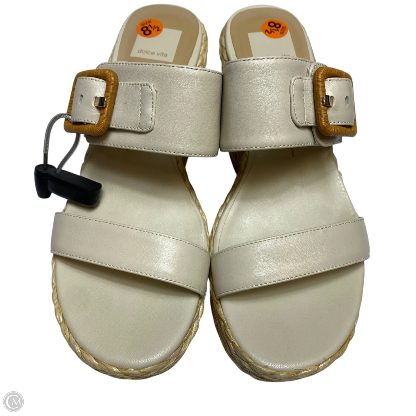 Sandals Heels Wedge By Dolce Vita In Cream, Size: 8.5