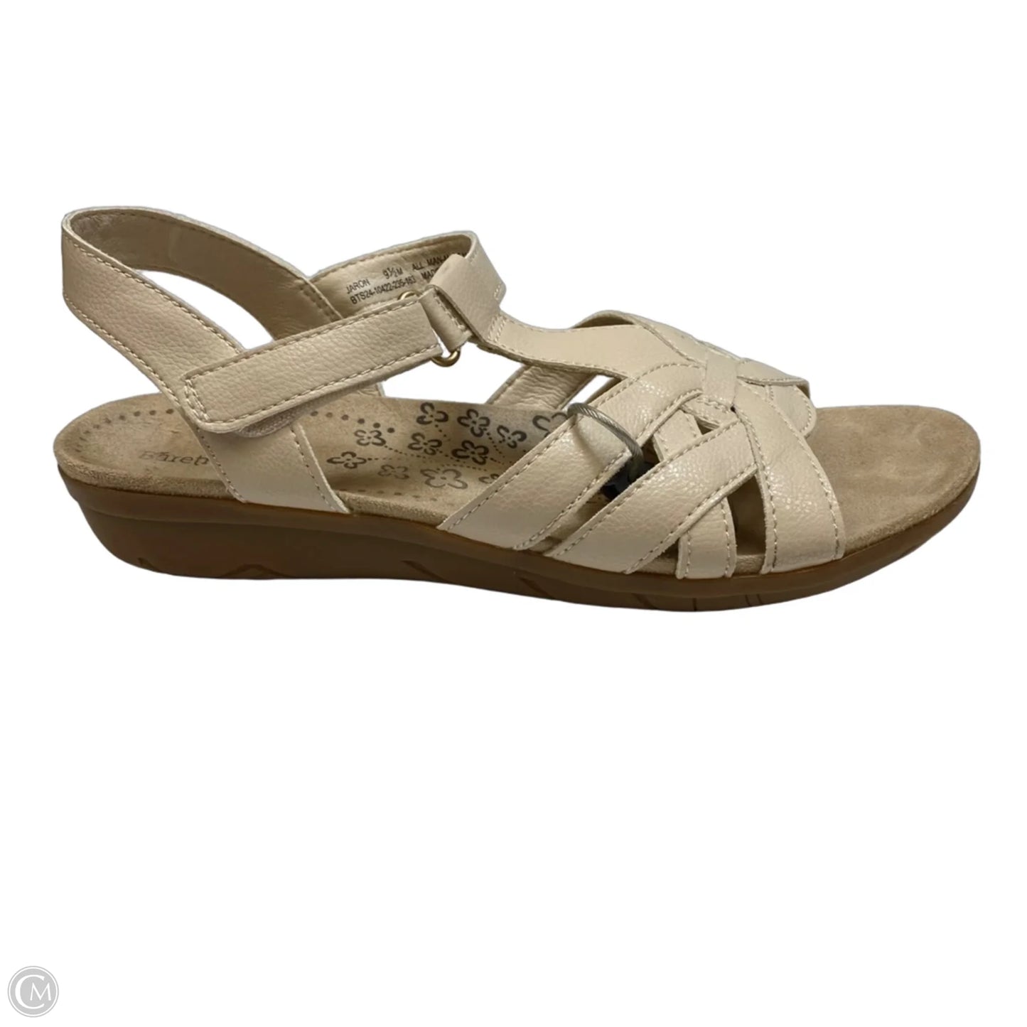 Sandals Heels Wedge By Bare Traps In Cream, Size: 9.5