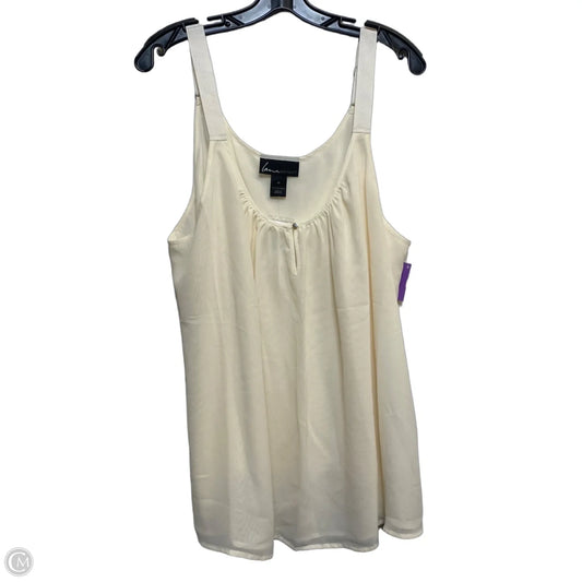Top Sleeveless By Lane Bryant In Cream, Size: 3x