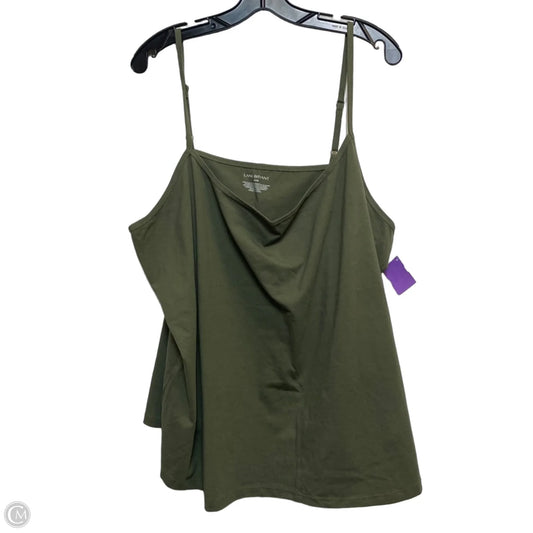 Top Sleeveless By Lane Bryant In Green, Size: 4x