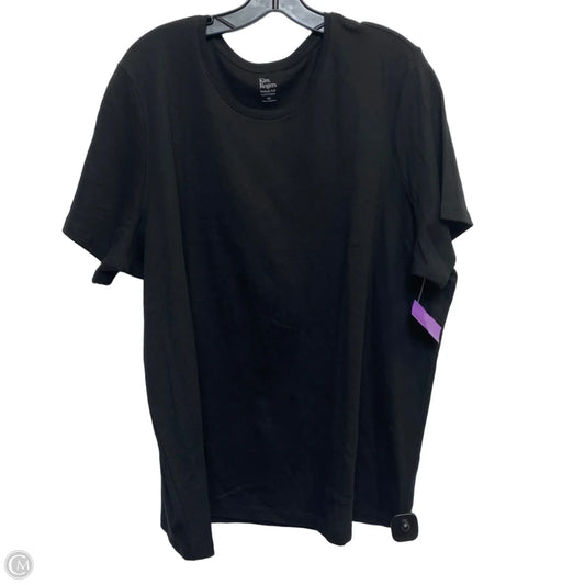 Top Short Sleeve Basic By Kim Rogers In Black, Size: 2x