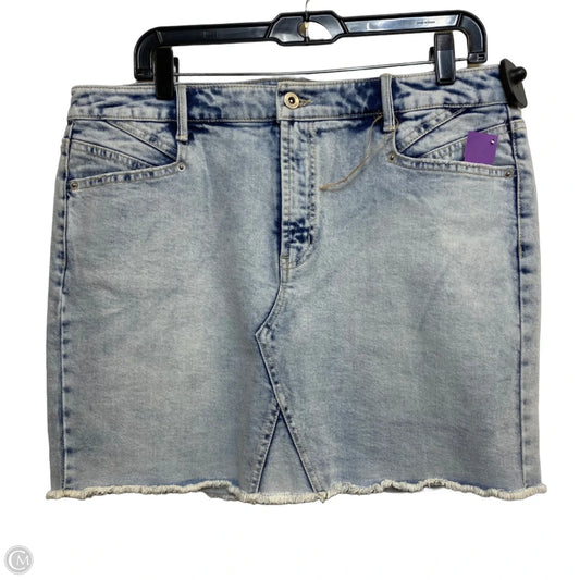 Skirt Mini & Short By Jessica Simpson In Blue Denim, Size: 12