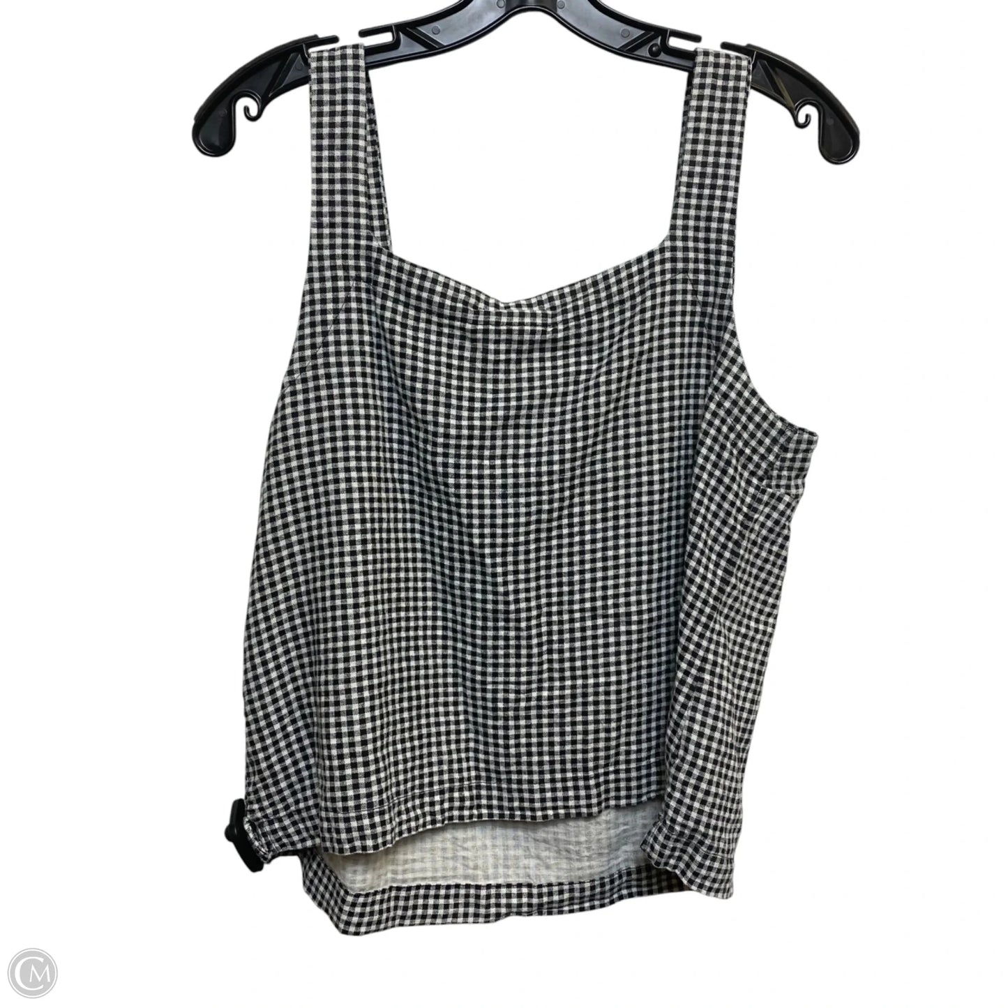 Top Sleeveless By A New Day In Black & White, Size: Medium