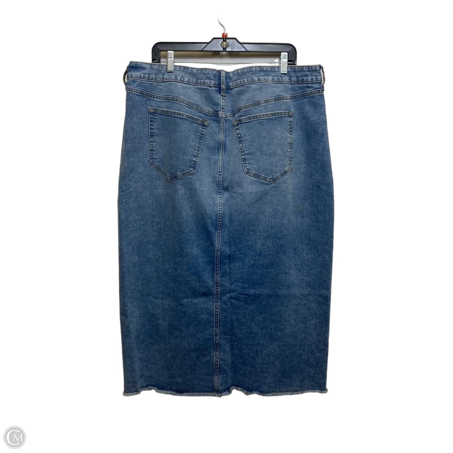 Skirt Midi By Torrid In Blue Denim, Size: Xl