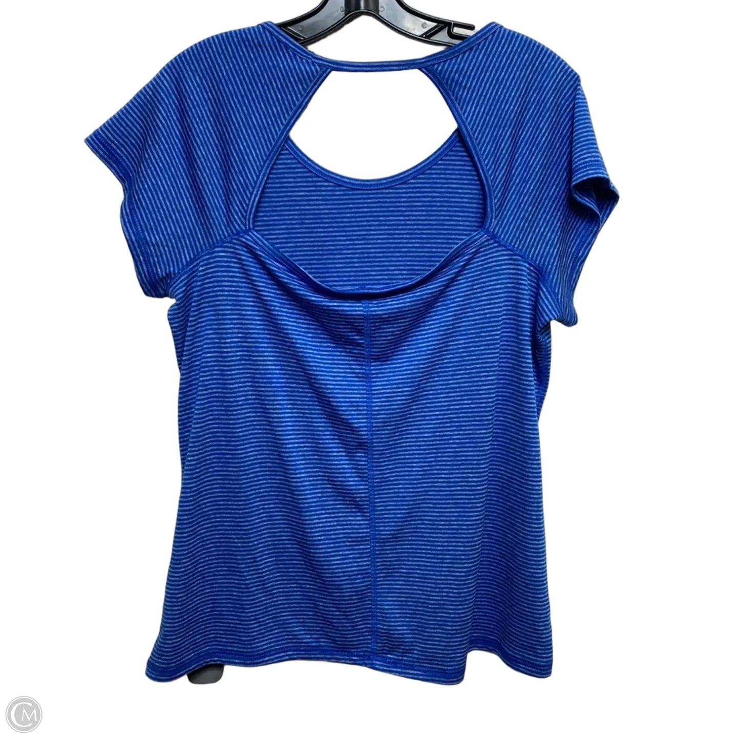 Athletic Top Short Sleeve By Champion In Blue, Size: Xl