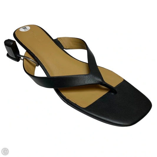 Sandals Heels Kitten By Madewell In Black, Size: 8
