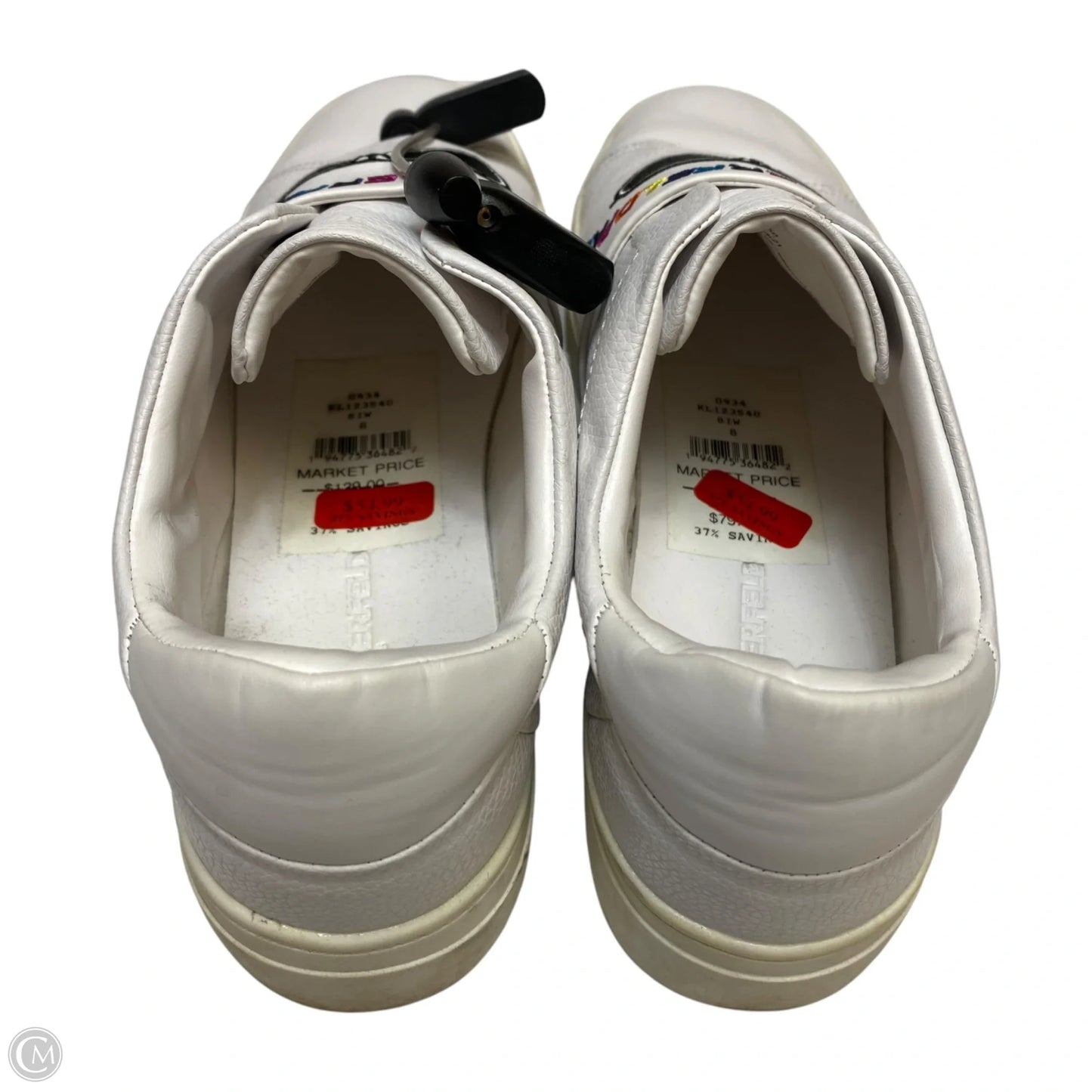 Shoes Designer By Karl Lagerfeld In White, Size: 8