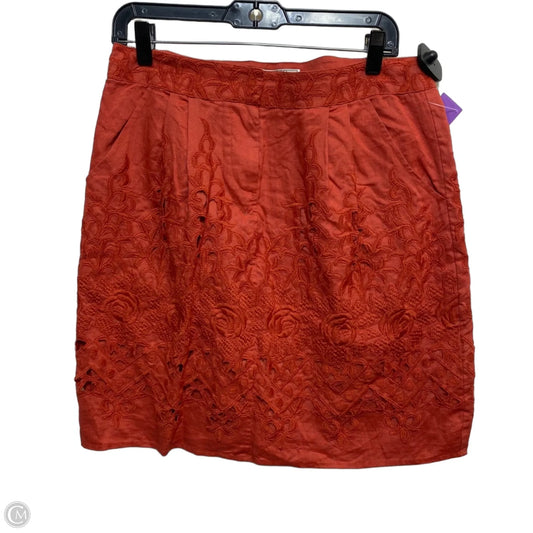 Skirt Mini & Short By Baraschi In Orange, Size: M