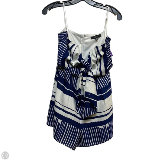 Romper By Lulus In Blue & White, Size: M