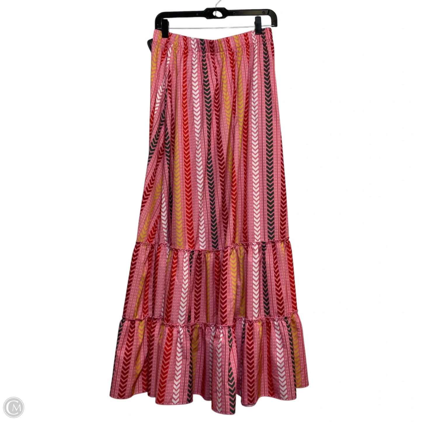 Skirt Maxi By 12th Tribe In Pink & Red, Size: L