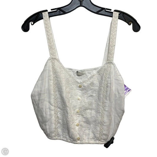 Top Sleeveless By American Eagle In White, Size: S