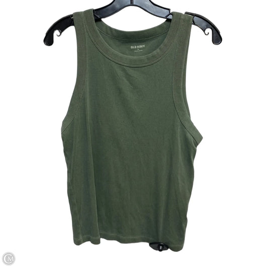 Top Sleeveless By Old Navy In Green, Size: Xl