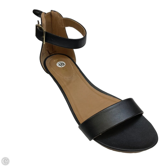 Sandals Heels Wedge By Kenneth Cole Reaction In Black, Size: 10