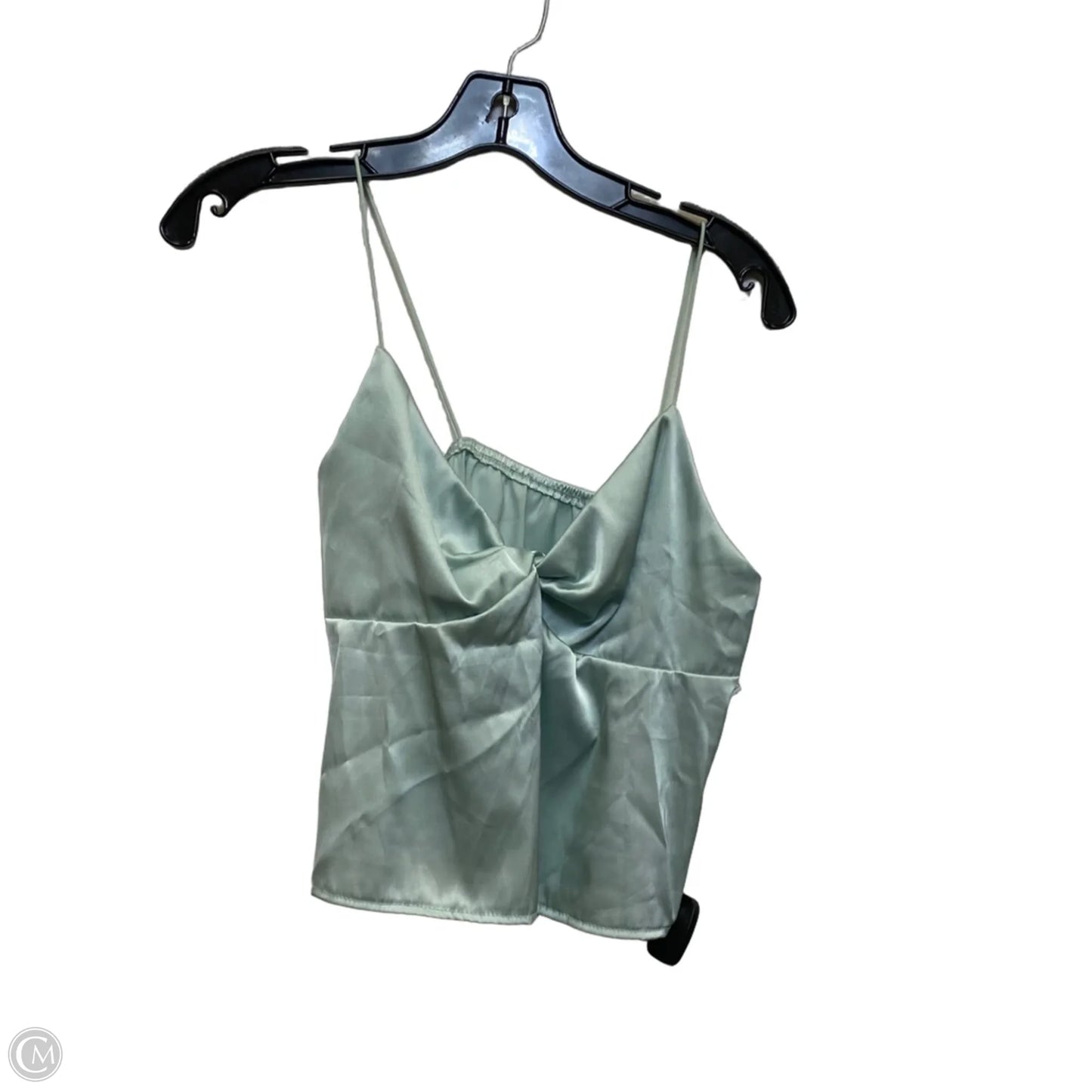 Top Sleeveless By Shein In Green, Size: M