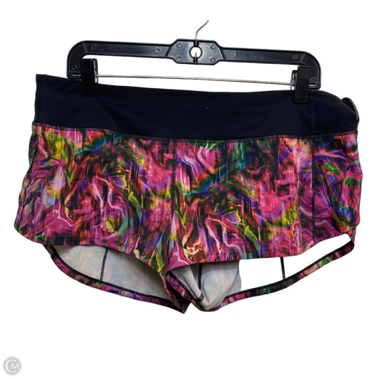 Athletic Shorts By Lululemon In Multi-colored, Size: M