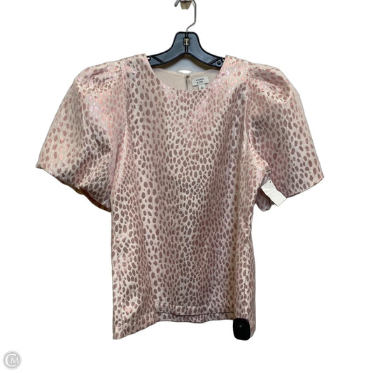 Top Short Sleeve By Crown And Ivy In Pink, Size: L