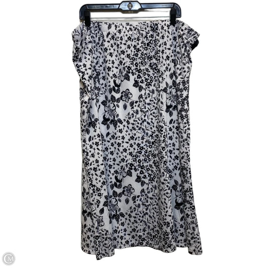 Skirt Midi By Southern Lady In Black & White, Size: 3x