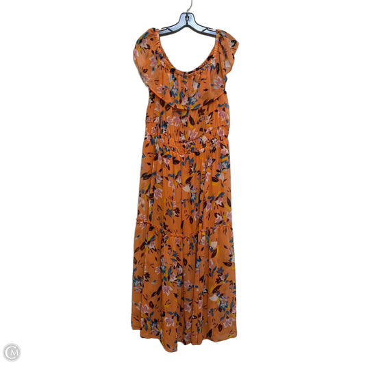 Dress Casual Maxi By Lane Bryant In Orange & Pink, Size: 1x