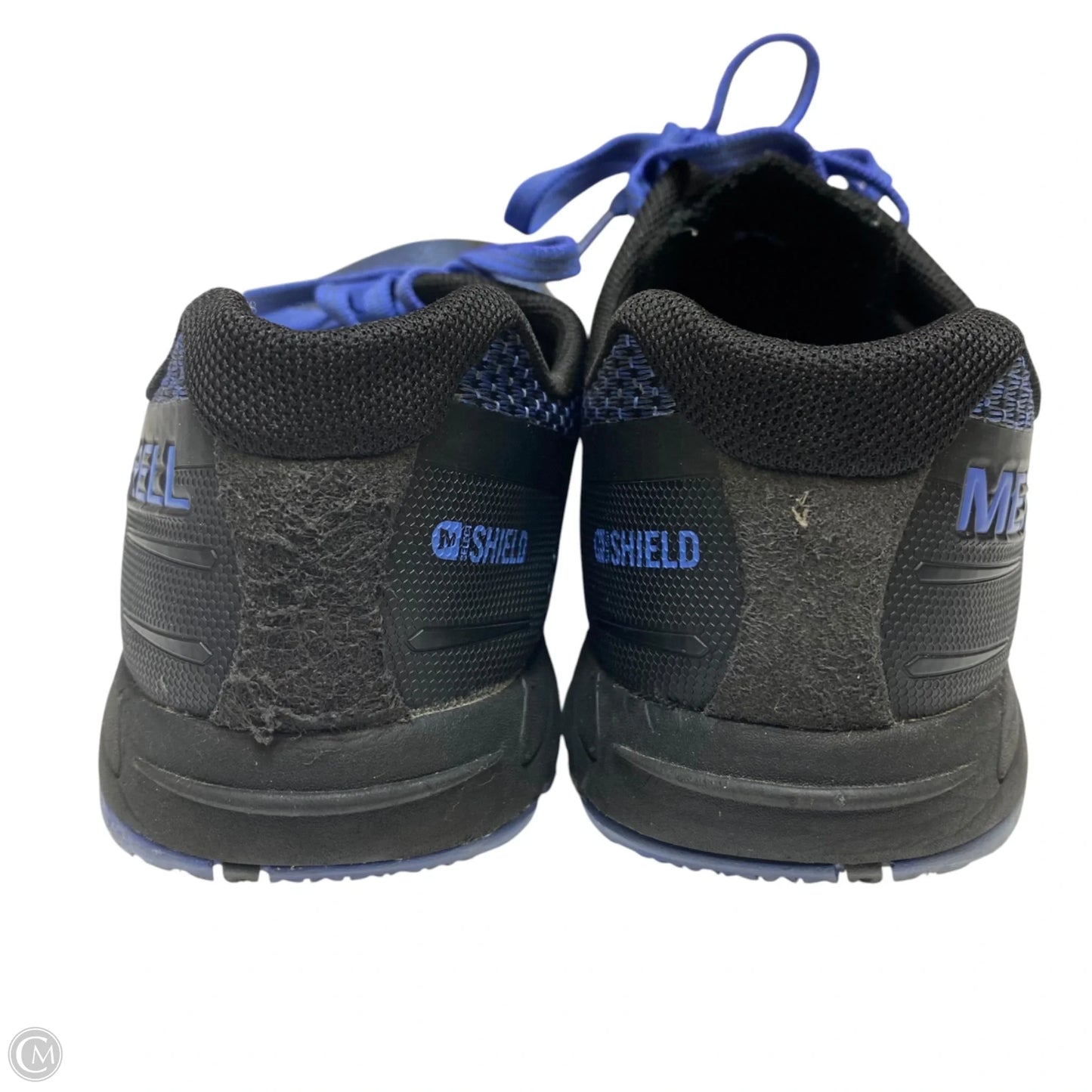 Shoes Athletic By Merrell In Black & Blue, Size: 9.5