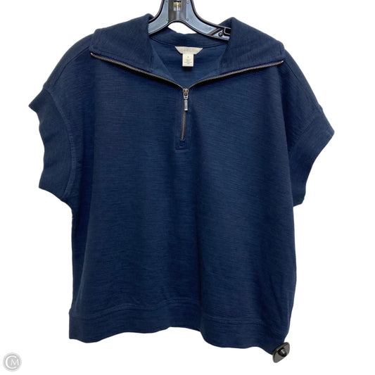 Top Short Sleeve By Caslon In Blue, Size: M