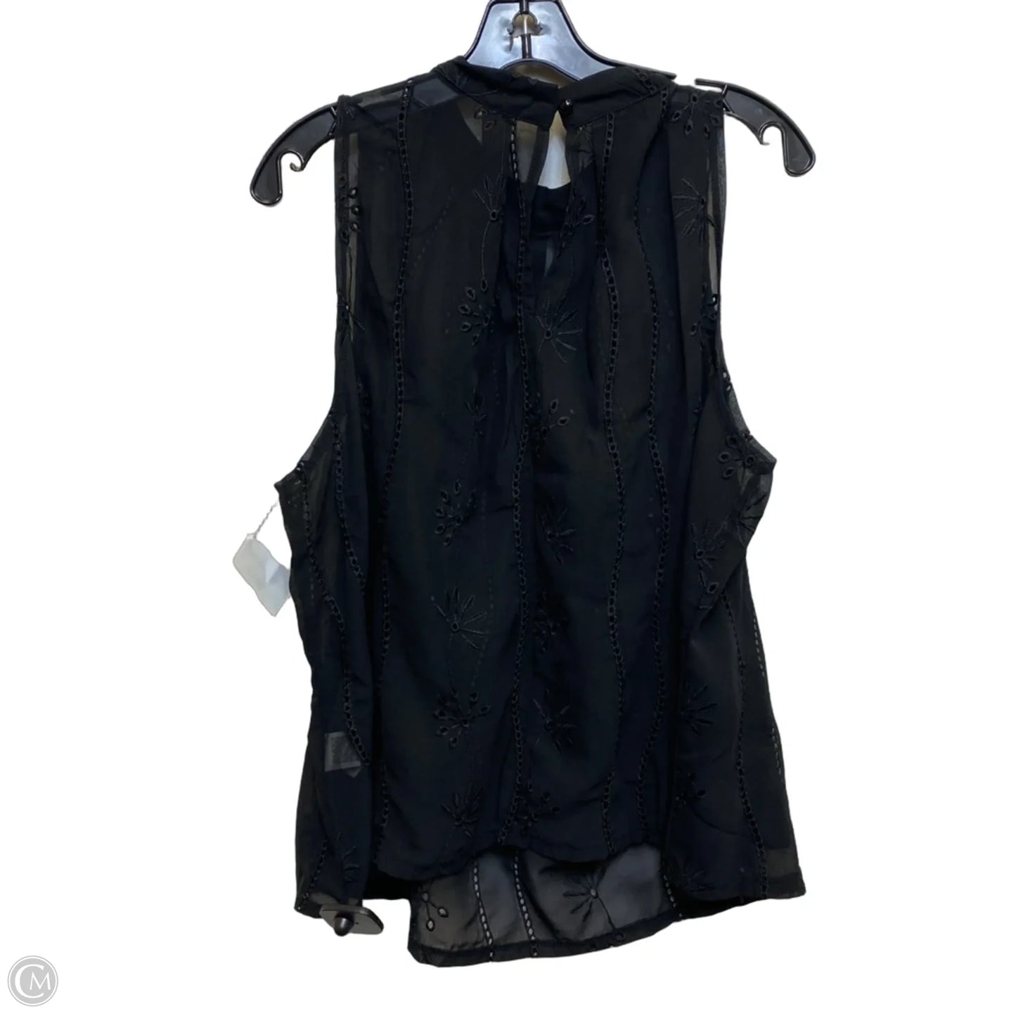 Top Sleeveless By Shein In Black, Size: 3x