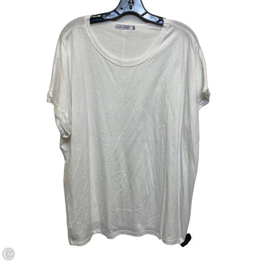 Top Short Sleeve By Culture Code In White, Size: 1x