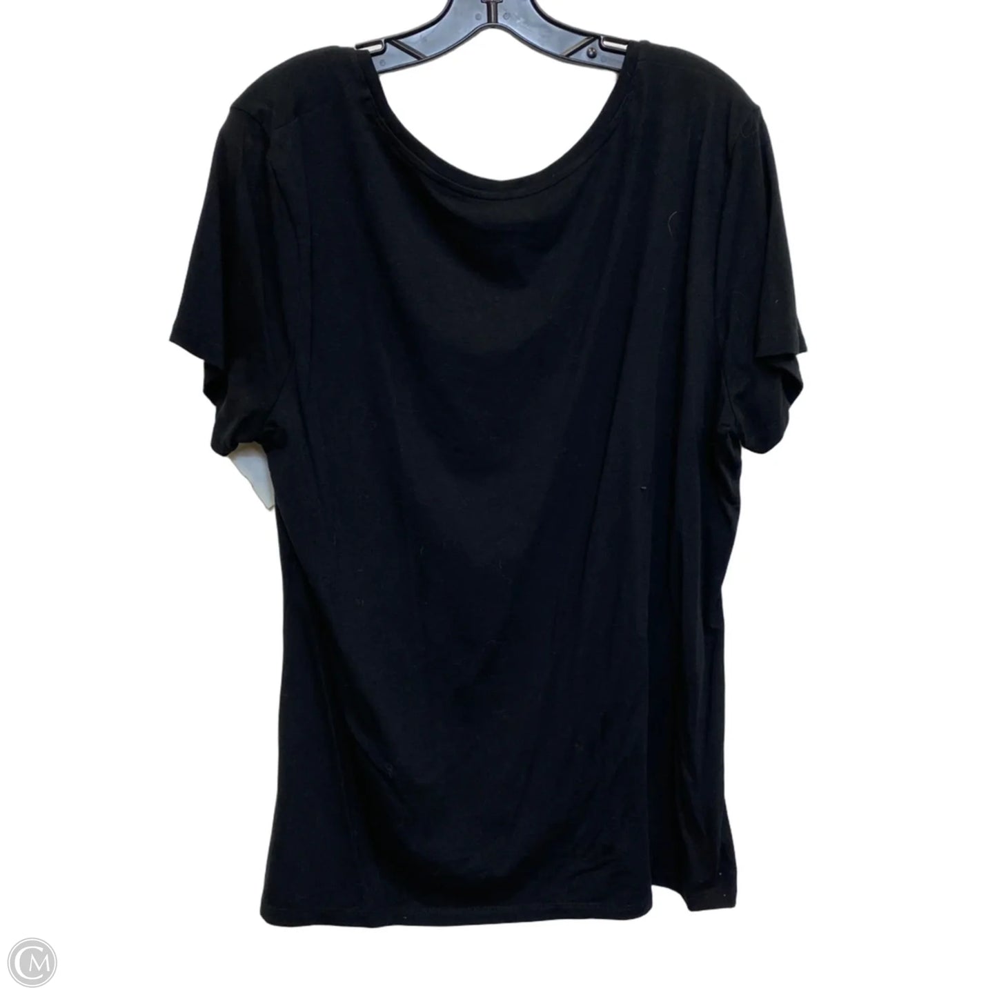 Top Short Sleeve By Amazon Essentials In Black, Size: Xxl