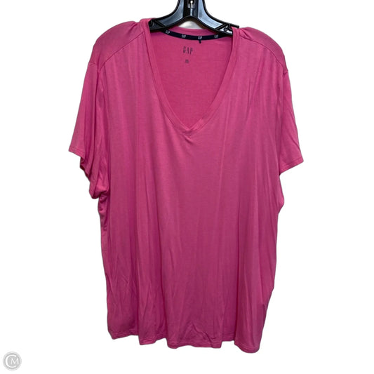 Top Short Sleeve By Gap In Pink, Size: Xxl