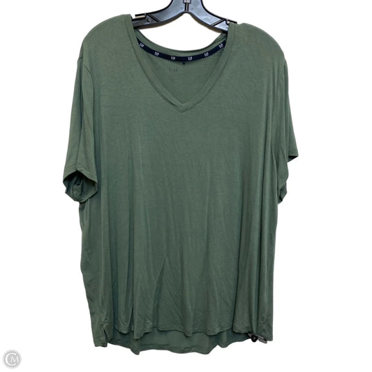 Top Short Sleeve By Gap In Green, Size: Xxl