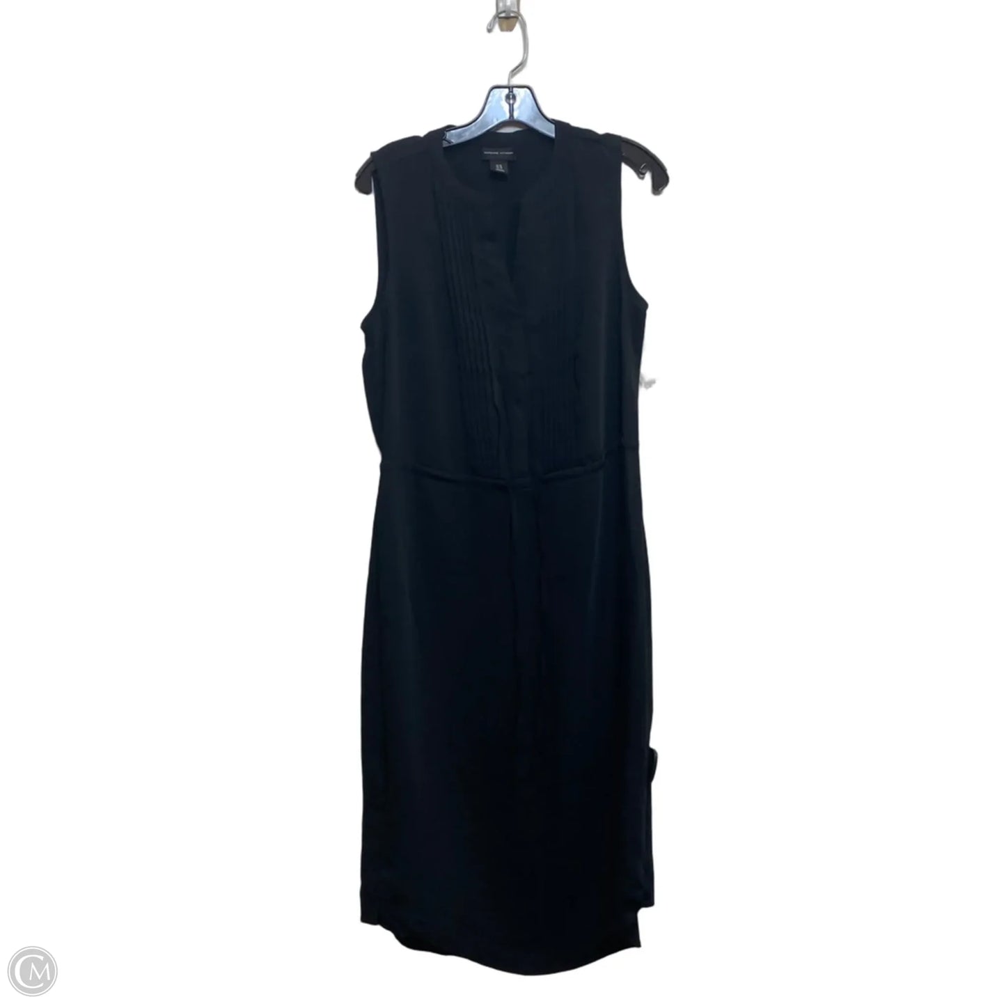 Dress Casual Midi By Adrienne Vittadini In Black, Size: M