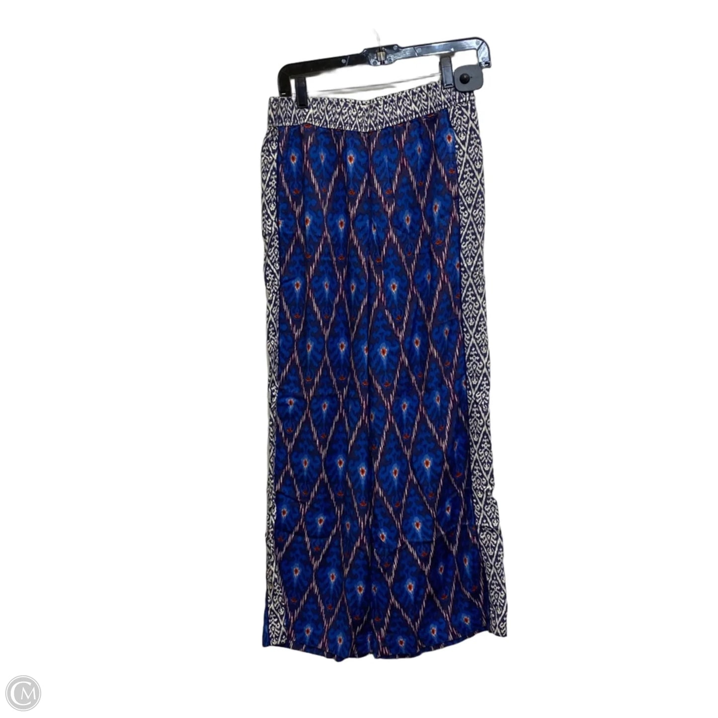 Pants Wide Leg By Anthropologie In Blue & White, Size: S