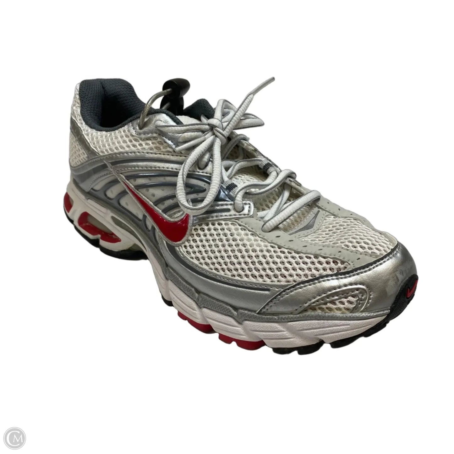 Shoes Athletic By Nike In Silver & White, Size: 8.5