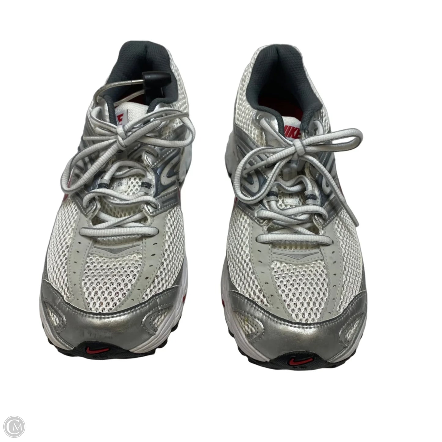 Shoes Athletic By Nike In Silver & White, Size: 8.5