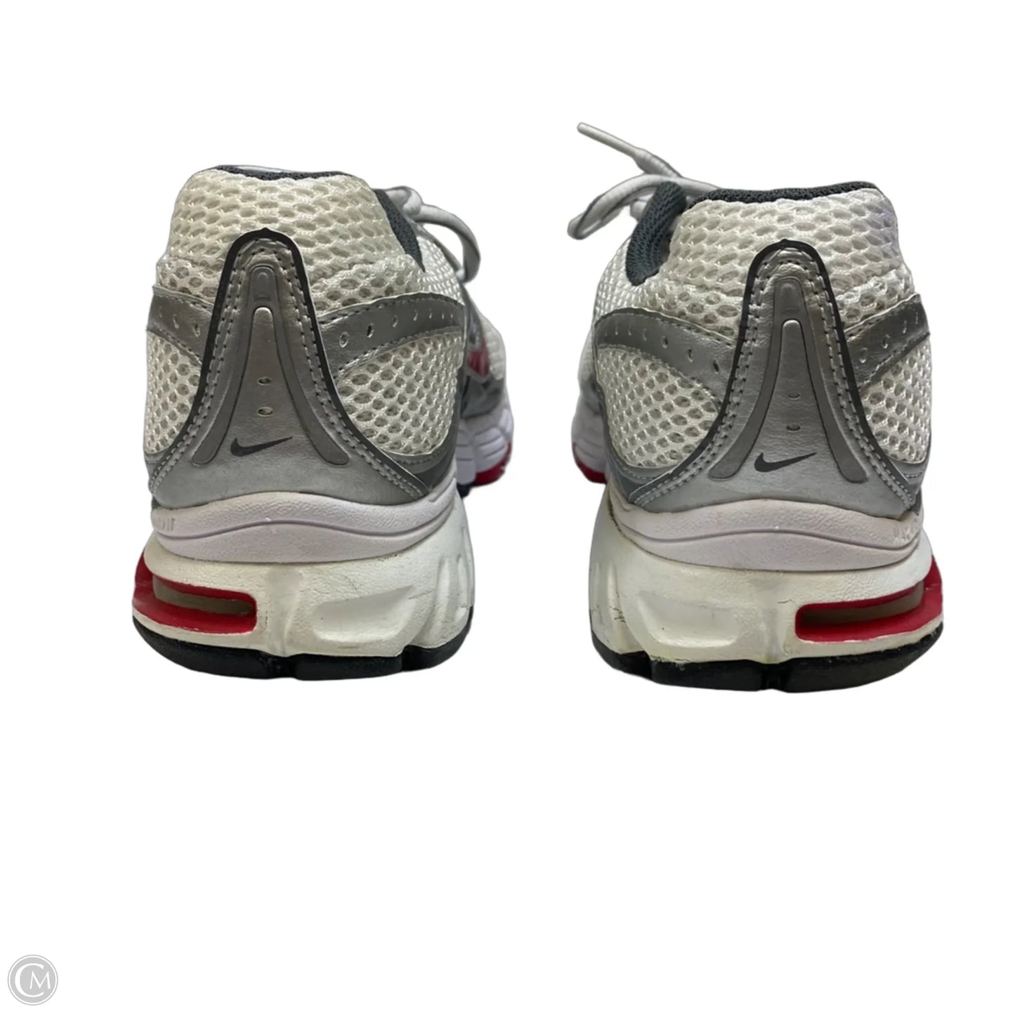 Shoes Athletic By Nike In Silver & White, Size: 8.5