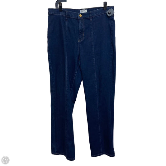 Jeans Boot Cut By Nicole Miller In Blue Denim, Size: 16