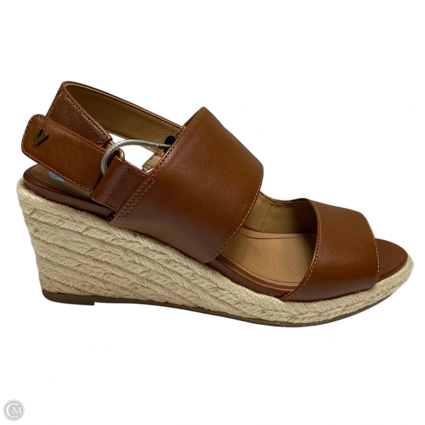 Sandals Heels Wedge By Vionic In Brown, Size: 6