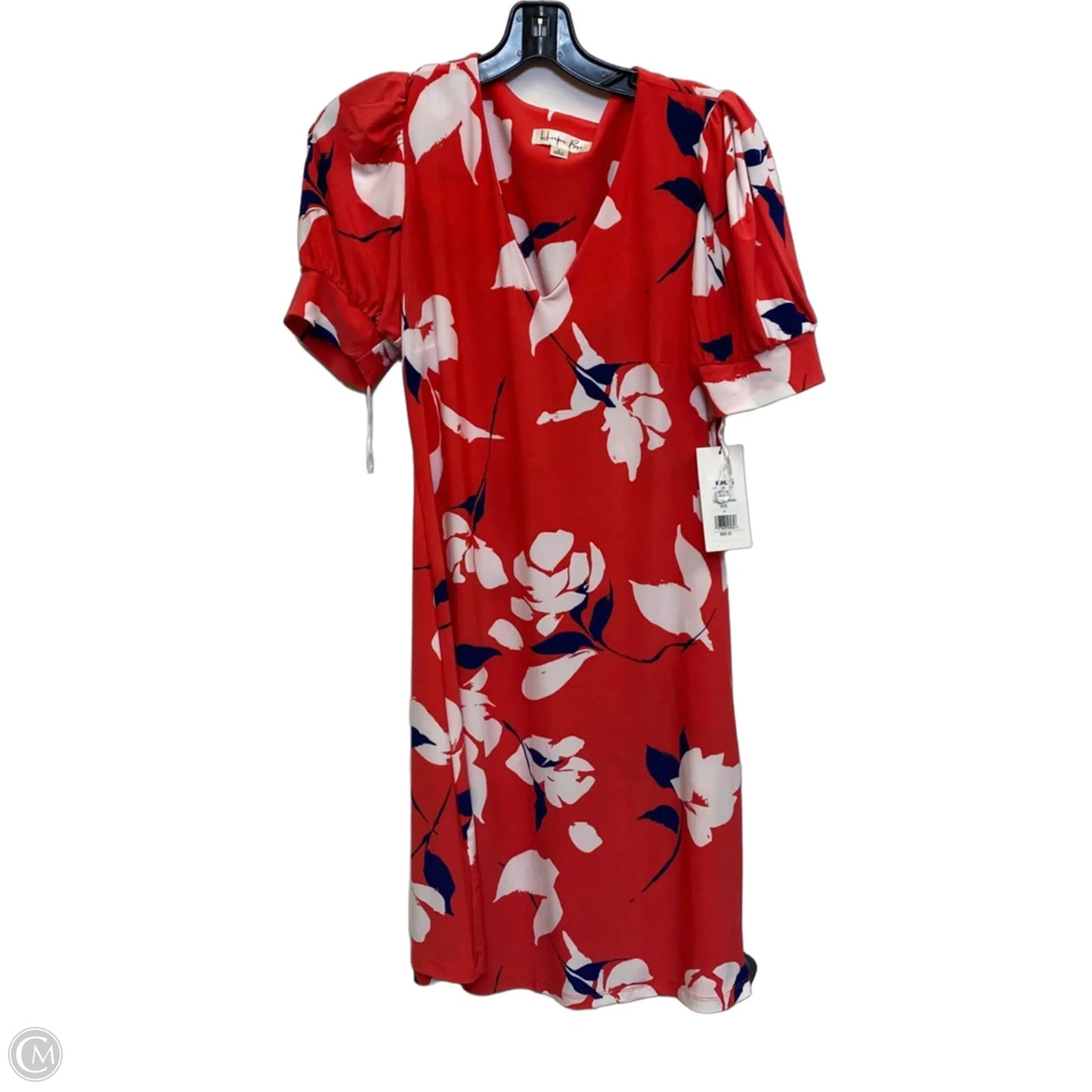 Dress Casual Short By Harper Rose In Red & White, Size: S