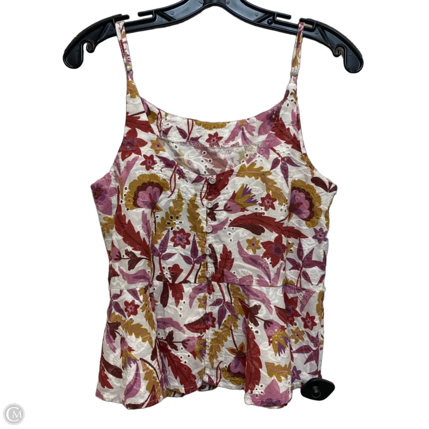 Top Sleeveless By Bobi In Purple & Red, Size: Xs